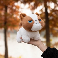 Peluche chaton mignon en velours moelleux, rembourrée en coton PP, de haute qualité, pour machine à griffes et voiture, modèle international