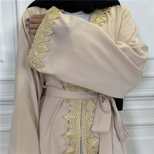 Abaya de Luxe de Haute Qualité en Gros, Robe Longue Tendance, Abaya Kimono en Mousseline, <span class=keywords><strong>Cardigan</strong></span> Musulman de Dubaï pour l'Aïd 2023 - Product Image 6
