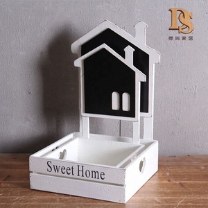 Fioriera in Legno Intagliato Stile Europeo con Lavagna, Decorazione da Parete per Interni e Balconi - Product Image 4