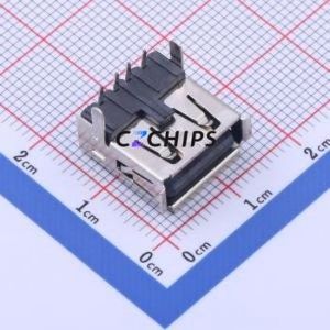 903-232A2021D10110 <b>USB</b> Connector Bent Lead Through Hole Connector Type-<b>A</b> <b>USB</b> <b>2.0</b> Female Right Angle Insert - Product Image 1