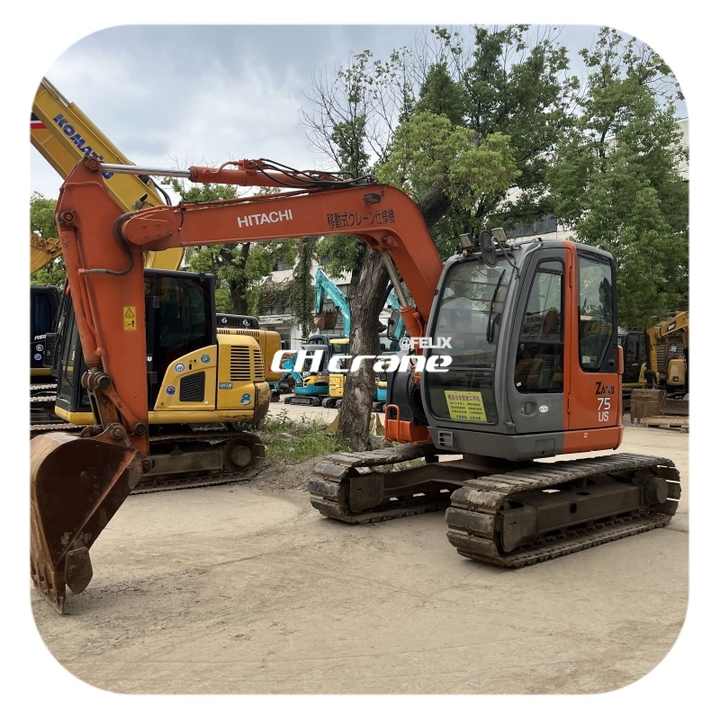 7.5 Ton Mini Excavator From Japan Hitachi Zaxis 75 Zx75us Zx75us-a