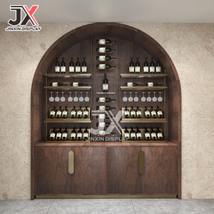 Estantes Personalizables de Fábrica, Vitrina de Vino Tinto de Alta Gama con Diseño de Iluminación LED para Tiendas Minoristas, Clubes, Bodegas y Vinotecas - Product Image 1