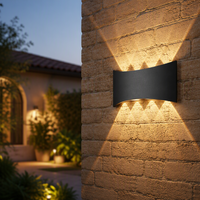 Lampe murale LED extérieure en aluminium OEM personnalisée, étanche IP65, SMD3030 4W 6W 8W, pour jardin, villa, porche