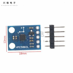 GY-273 QMC5883P โมดูลเข็มทิศอิเล็กทรอนิกส์เซ็นเซอร์แม่เหล็กสามแกนสำหรับการนำทางหุ่นยนต์โครงการ DIY - Product Image 2