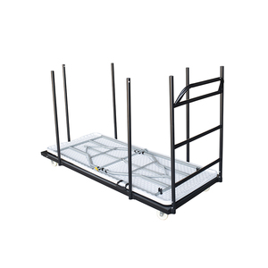 รถเข็นโลหะสำหรับโต๊ะพลาสติกขนาด 180 ซม. (8 ฟุต) พร้อมล้อเบรก - Product Image 5