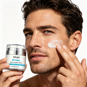 Crème au rétinol SYLAX, hydratant <span class=keywords><strong>anti</strong></span>-âge, soin de la peau du visage, <span class=keywords><strong>anti</strong></span>-rides, éclaircissant, crème <span class=keywords><strong>anti</strong></span>-âge pour le visage pour hommes - Product Image 2