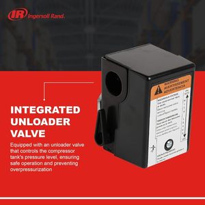 Pressostat Ingersoll-Rand G1/2 SPDT 10 ampères IP54 pour compresseur monophasé - Product Image 5