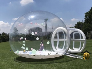 Carpa Domo Burbuja <span class=keywords><strong>de</strong></span> 3m, Doble Capa, Lujosa, Transparente, Inflable, Casa <span class=keywords><strong>de</strong></span> Brinco, Material PVC, Castillo Inflable para Niños, <span class=keywords><strong>3x3</strong></span>, para Exteriores - Product Image 3