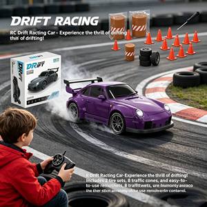 DWI <span class=keywords><strong>RC</strong></span> Juguetes de Control Remoto 2.4G, Coche <span class=keywords><strong>RC</strong></span> Miniatura a Escala Completa, Modelo de Carreras y Derrapes, Escala <span class=keywords><strong>1</strong></span>:<span class=keywords><strong>24</strong></span>, Set de Luces de Conexión, Velocidad, Paquete Mixto de 4 Colores - Product Image 3