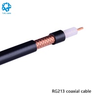 Câble coaxial CB RG213 UHF mâle-mâle 50 pieds à faible perte avec gaine en PVC pour radioamateur/VHF/mètre SWR/antenne