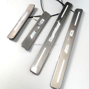 Protector <span class=keywords><strong>de</strong></span> Umbral <span class=keywords><strong>de</strong></span> Puerta <span class=keywords><strong>de</strong></span> Coche <span class=keywords><strong>de</strong></span> Lujo <span class=keywords><strong>de</strong></span> Acero Inoxidable Brabu Weave con Luz LED para Mercedes Benz Clase G G Wagon W464 G500 G63 - Product Image 5