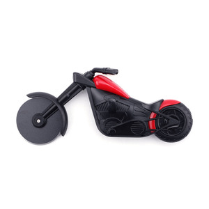 Cortador de Pizza para Motocicleta, Rodillo Cortador Antiadherente de Acero Inoxidable para Pizza, Color Escarlata HX 137P45 - Product Image 2