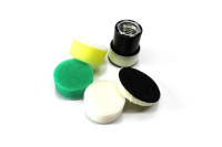 Kit de tampons de polissage miniatures en laine et mousse de 1 pouce pour polisseuses et buffets de voitures, ensemble de tampons de micro-polissage pour le detailing et la réparation des rayures