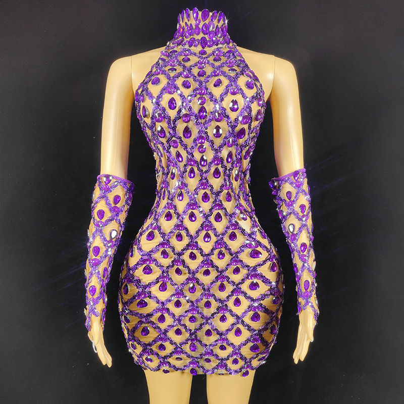 Elegant Purple Dress - See Through, Sexy, and Versatile Elegant Purple Dress - See Through, Sexy, and Versatile