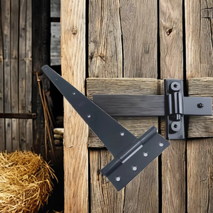 Bisagra de Puerta <span class=keywords><strong>Tipo</strong></span> T de Acero Bajo en Carbono Personalizada de Fábrica, Bisagra Negra para Puerta de Cobertizo, Bisagra para Puerta de Granja, para Graneros, Cercas y Puertas de Granjas - Product Image 4