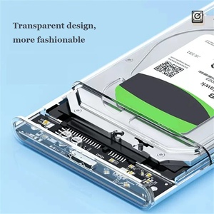 Carcasa Externa para Disco Duro <span class=keywords><strong>USB</strong></span> 3.0 de 2.5 Pulgadas, SATA a <span class=keywords><strong>USB</strong></span> 3.0, UASP, Transparente, <span class=keywords><strong>Portátil</strong></span>, para Disco Duro de 2 TB, Sin Herramientas - Product Image 2