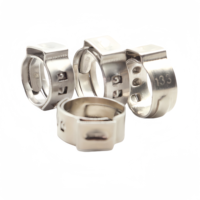 Collier de serrage mini en acier inoxydable galvanisé à une seule oreille pour tuyaux de pétrole et produits chimiques