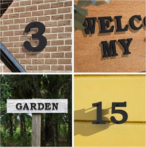 COSUN diseño moderno acrílico y metal número y letras placas de puerta signos para oficina Hoteles Apartamentos y casas-larga duración - Product Image 5