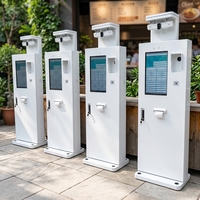Borne de stationnement sans fil étanche à écran tactile sur pied, distributeur de billets pour aéroports et centres commerciaux, utilisation extérieure