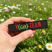 Porte-clés personnalisé avec logo brodé, patch 3D en PVC, breloques de sac en caoutchouc brodé, chaîne à billes métallique, accessoires de vêtement écologiques