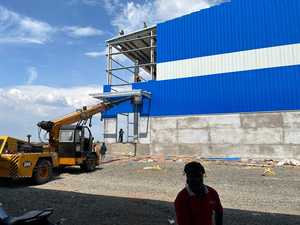 Giá rẻ kim loại đổ thép xây dựng nhà kho đúc sẵn Kết Cấu Thép - Product Image 3