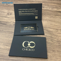 Carte vierge en acier inoxydable noir électroplaqué de 0,8 mm pour gravure d'invitations professionnelles ou de cartes de membre