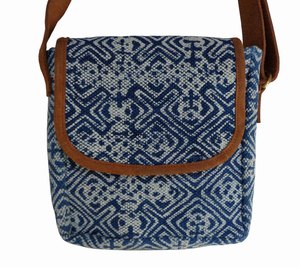 Bolso Bandolera Azul de Algodón para Mujer, Bolso de Mano de Viaje de Verano, Superligero, con Gran Capacidad, para el Trabajo - Product Image 2