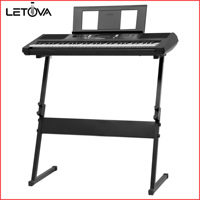 Support de clavier de piano pliable en fer Ks-25b, style Z, réglable, flexible, durable et portable