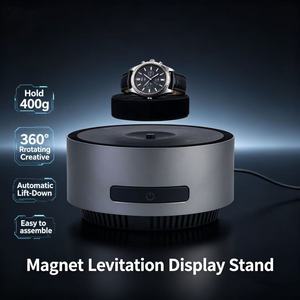 Auto Lift-Down Magnetic Levitating Display Stand Hold 400G 360°Rotating Plug-in Power Floating Platform for Jewelry Advertising - Product Image 1