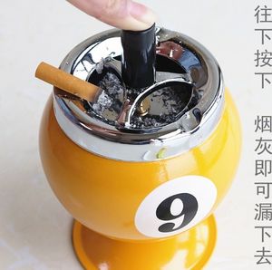 Cenicero de Metal Tipo Prensa Caliente con Diseño Creativo de Bola de Billar, Sin Humo, para el Hogar, Accesorios para Fumar - Product Image 6
