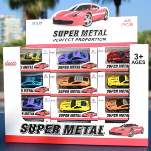 Commercio all'ingrosso 1/64 modello di auto Display Diecast veicoli giocattolo Mini lega di metallo sport da corsa giocattoli auto per bambini