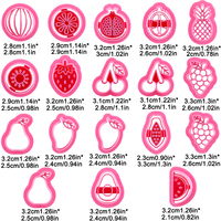 Lot de 1 emporte-pièces en pâte polymère pour fruits d'été, outils de bricolage pour la fabrication de boucles d'oreilles, de biscuits et de fondants
