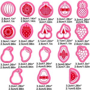 Lot de 1 <span class=keywords><strong>emporte</strong></span>-pièces en pâte polymère pour fruits d'été, outils de bricolage pour la fabrication de boucles d'oreilles, de biscuits et de fondants - Product Image 2