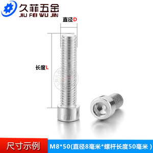Tornillos de Cabeza Cilíndrica Jiu Fei Wu Jin M4 M5 M6 M8, Grado 8.8, Acero Q235, Conexión de Fijación Métrica - Product Image 5