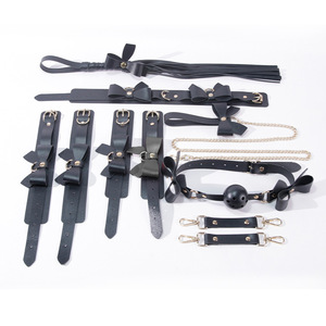 sm set bundled handcuffs couple props sp training mouth ball adult sex toys sex aids - Product Image 1