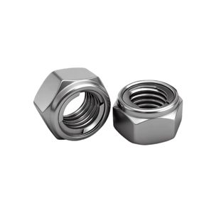 Écrous de blocage hexagonaux en acier inoxydable métriques DIN 980V DIN 980M entièrement métalliques, classe : 4, 6, 8, 10, écrous de blocage à sertissage supérieur - Product Image 3