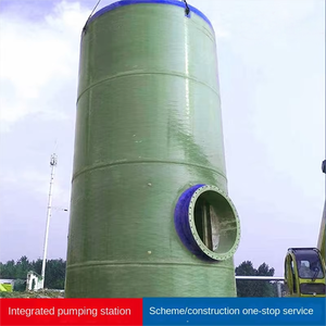 Station de pompage préfabriquée intégrée en PRV - Solution professionnelle OEM de levage et de décharge des eaux pluviales/des eaux usées - Product Image 6