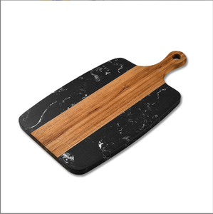 <span class=keywords><strong>Tagliere</strong></span> per formaggi con frutta e cibo occidentale in legno <span class=keywords><strong>di</strong></span> Acacia con cuciture in <span class=keywords><strong>marmo</strong></span> - Product Image 6