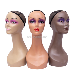 Wholesale in Stock Female <strong>Mannequin</strong> Manikin <strong>Head</strong> Model Wig Display <strong>Mannequin</strong> <strong>Head</strong> for Wigs Scarf Glasses Hat Cap Display Stand - Product Image 3