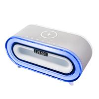 Wekker White Noise Speaker Stof Met Radio Tf Aux Muziekspeler Led 15W Draadloze Oplader Draadloze Audio Smart Desktop