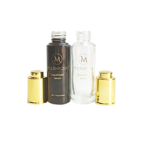 Bouteille compte-gouttes de sérum en verre dépoli personnalisé, bouteille d'huile essentielle de 30 ml à épaule plate