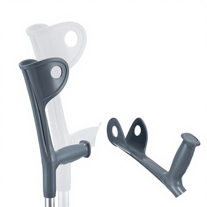 Béquilles réglables en alliage d'aluminium pour la rééducation des fractures, aide à la marche, conception télescopique - Product Image 4