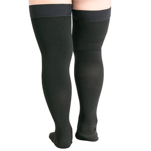 Meias de compressão <span class=keywords><strong>anti</strong></span>-varizes plus size por atacado, meias de compressão personalizadas para uso no joelho, meias de meia-calça - Product Image 6