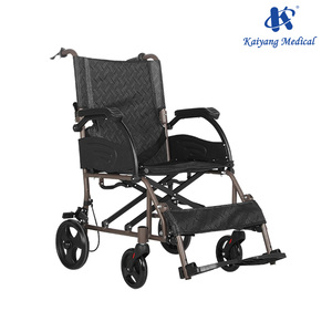 Moderne Handmatige Rolstoel, Rolstoeltrolley Opvouwbare Kleine Lichtgewicht Draagbare Ouderen, Duw Mobiliteitswagen Voor Gehandicapten - Product Image 5
