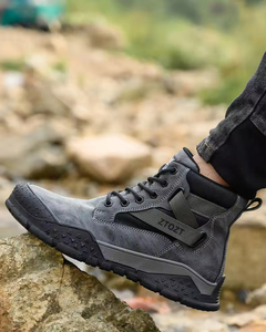 Botas de senderismo para uso en exteriores, zapatos para hombre con altura media a la pantorrilla, impermeables y antideslizantes para hombre - Product Image 3