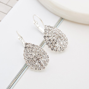 Boucles d'oreilles clips plaquées or 10K en or massif, motif goutte d'eau, avec chaîne griffe, bijoux E601, les plus vendues sur Wish - Product Image 6