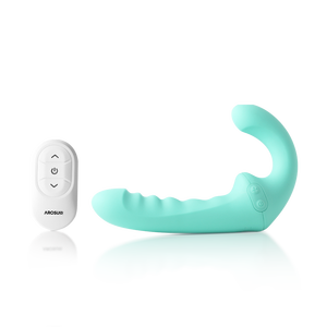 Điều khiển từ xa kép hiệp sĩ hai đầu rung nữ thủ dâm massage thanh sạc nữ - Product Image 1