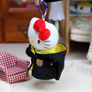 <b>Hello</b> <b>Kitty</b> Plush Keychain 13cm Magic Cape <b>Dress</b> Up Doll Clothes Soft Toy With Carabiner For Kids Gift - Product Image 1
