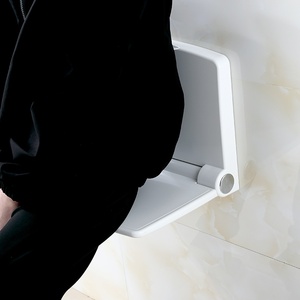GQK Wholesales Waterproof <b>Bath</b> Seat Wall Mounted Bathroom Folding Shower Seat for Disabled Bathroom Shower Seat - Product Image 5