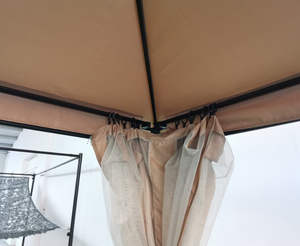 Rideaux, parois latérales, moustiquaire en maille plastique, crochets à boucle pour gazebo, pergola, tente - Product Image 3